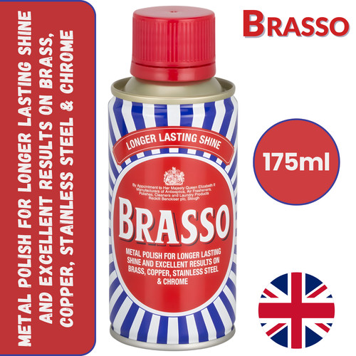 Brasso metal polish 175ml - metal, long